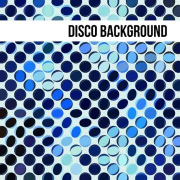 Blue Background of Circles and Ovals Ilustración de archivo