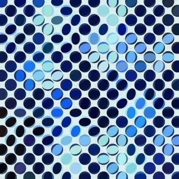 Blue background of circles and ovals with striped texture Ilustración de archivo