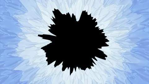 Blue background. Design.Bright illuminated lines in abstraction make up a blob Stock Illustration