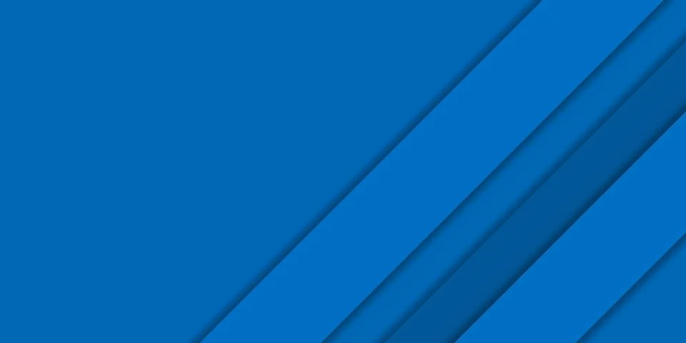 Blue background with diagonal lines. Modern abstract brochure or banner. Vector  Illustrazione stock