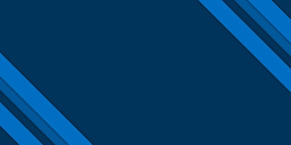 Blue background with diagonal lines. Modern abstract brochure or banner. Vector  Illustrazione stock