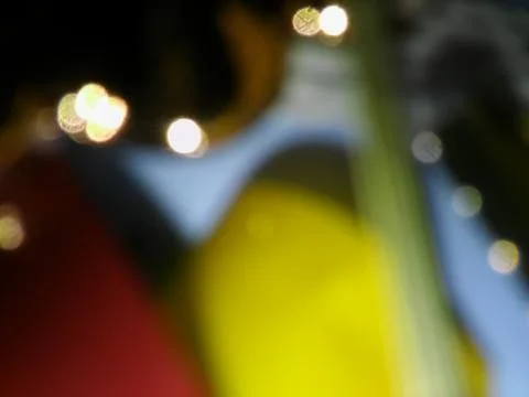 Blue background with different elements in a blur effect 스톡 사진