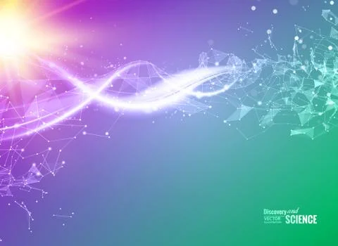 Blue background with DNA Stock Illustration