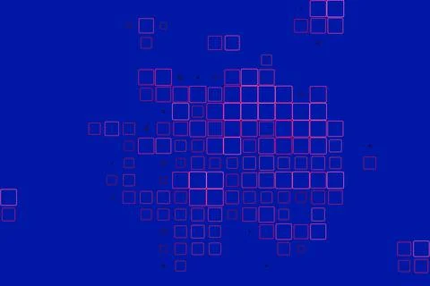 Blue background with elements of square shapes. Light and simple design. Stock Illustration