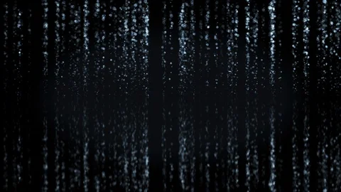 Blue Background with Falling Particles and Reflections Seamless. Looped 3d Видео 121330562