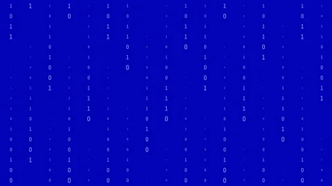 Blue background with falling zeroes and ones Stock Footage 231546588