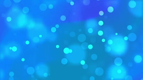 Blue background features many bright translucent circles. Stock Footage 302169436
