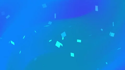 Blue background features scattered lightblue rectangular confetti. Video stock 301264814