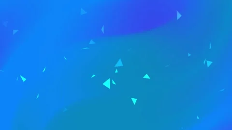 Blue background features small scattered lightblue triangles. Stock Footage 316104997
