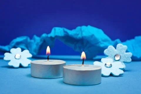 Blue background for festive occasions Stock Photos