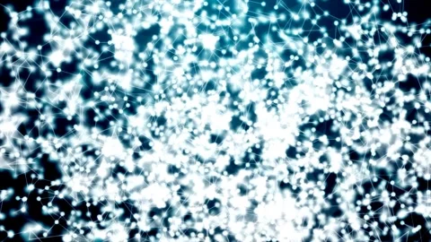 Blue background with flickering animation, plexus of colors Stock Footage 240321508