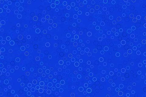 Blue background with floating bubbles and circles Иллюстрация