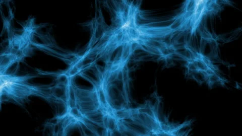 A blue background in the form of an evolving network Stock Footage 284891730