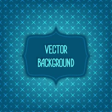 Blue background with geometric seamless pattern Stock Illustration