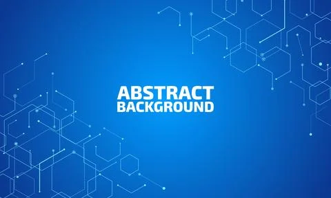 Blue background with geometric shapes Stock Illustration
