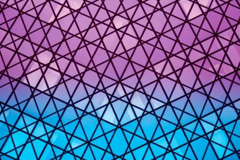 Blue background of glass Stock Photos