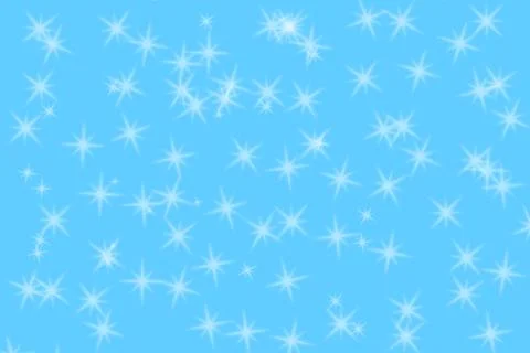 Blue Background with Glowing Star Lights Stock Illustration