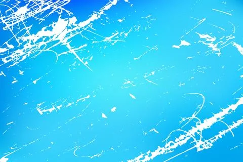 Blue background gradient with gritty grunge and scratch overlay in aqua tones. Stock Illustration