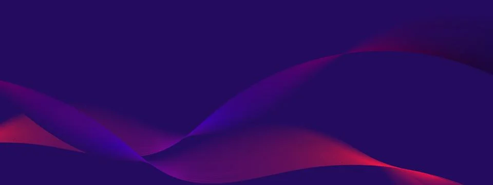 Blue background with gradient ribbons Stock Illustration