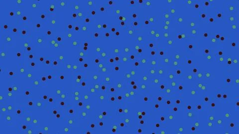 Blue background with green and dark red polka dot pattern 스톡 일러스트