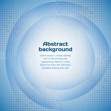 Blue background with halftone Stock Illustration