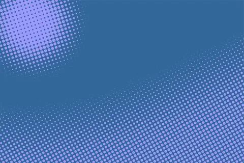 Blue background with halftone pattern. Retro pop art texture. 스톡 일러스트