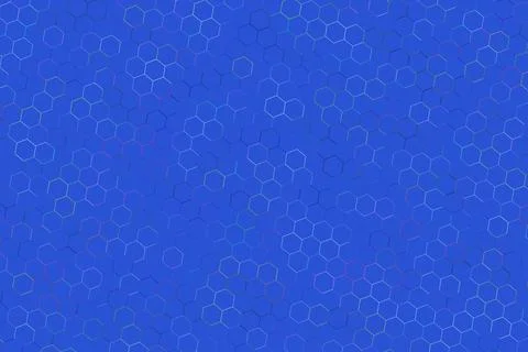 Blue background with hexagon pattern for technology design Stock Illustration