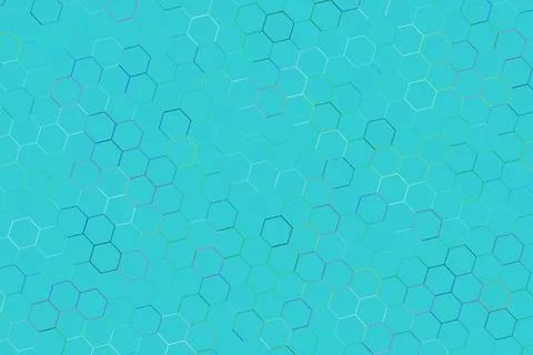 Blue background with hexagon pattern for technology design イラスト素材