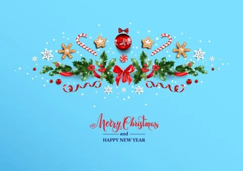 On blue background Stock Illustration