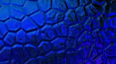 Blue background with irregularly curved elements. Beautiful abstraction.  Stock Illustration