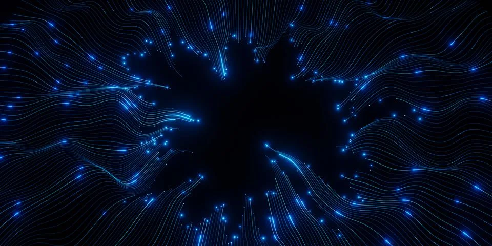 A blue background with a large, dark blue star in the center Illustrazione stock