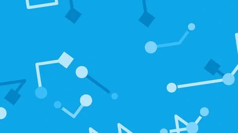 Blue background with light and dark blue geometric network shapes and connect イラスト素材