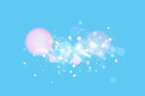 Blue background with light effect. Vector abstract background blue magical Illustrazione stock