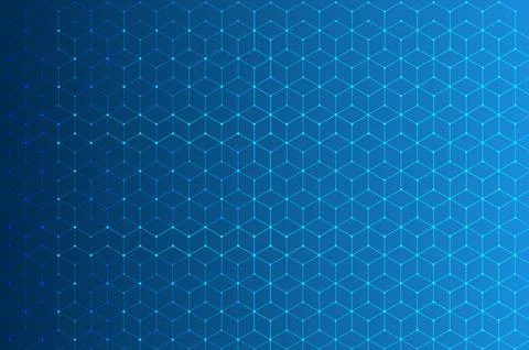 Blue background, light, hexagon Blue pastel medical and tech background wit.. Stock Illustration