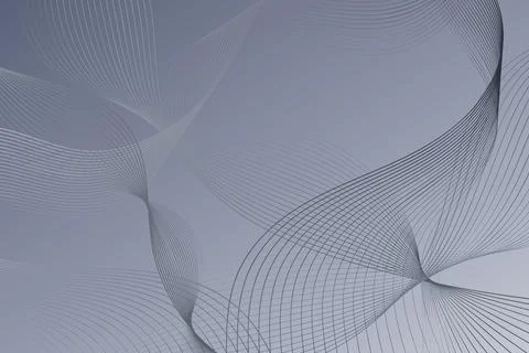 Blue Background With Lines and Curves Stock Illustration