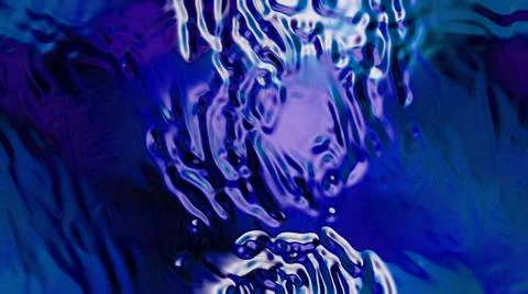Blue background with liquid textures. Beautiful wavy abstraction.  Stock Illustration