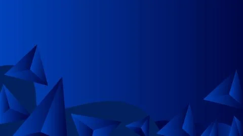 A blue background with a lot of triangles Stockillustratie