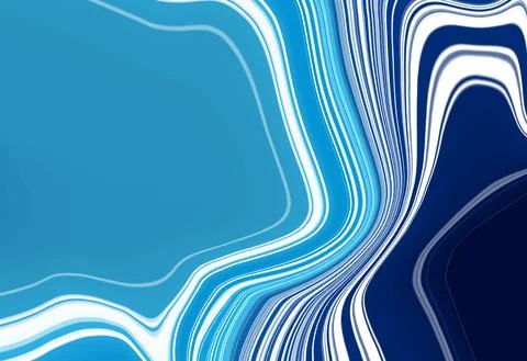 Blue background. Marble stone with blue veins. Beautiful spots and stripes on Stock Illustration