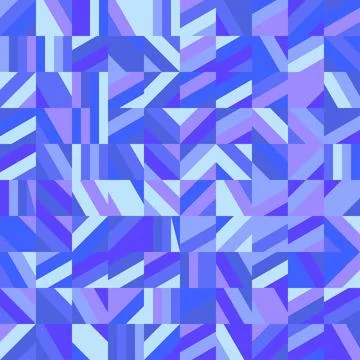 Blue background mosaic style with circular eye shapes abstract symmetry design Иллюстрация