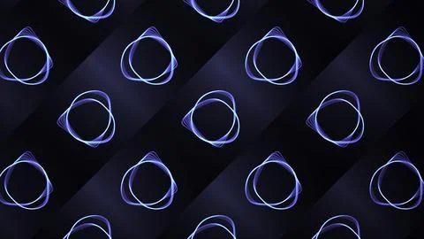 Blue background . Motion . An abstraction with balls crumbling into bright light Stock Illustration