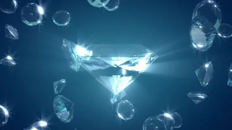 Blue Background  Motion Graphics Diamond Animated BackGround 스톡 동영상 172058611