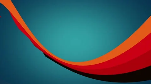 Blue background with moving curved lines Stock Footage 45048190