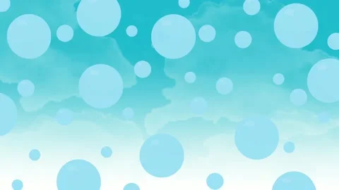 Blue background with moving water bubble Stock-Footage 220609567