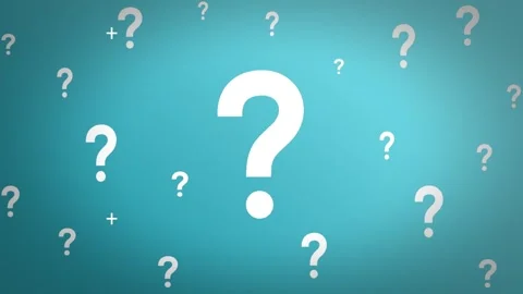 Blue Background With Multiple White Question Mark Icons Stock Footage 281571075