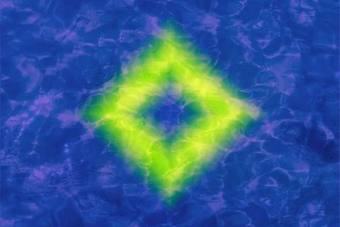 Blue background with neon square Foto stock