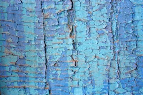 Blue background of old paint Stock Photos