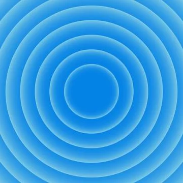 Blue background with outer gradient circles Stock Illustration