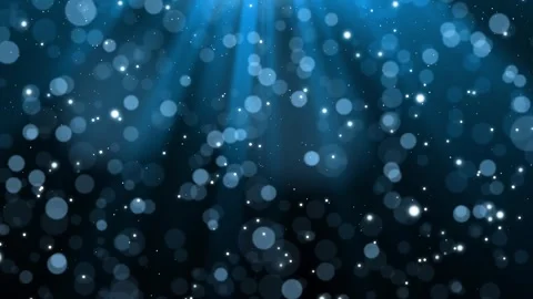 Blue background with particles and light rays. Stock Footage 311362187