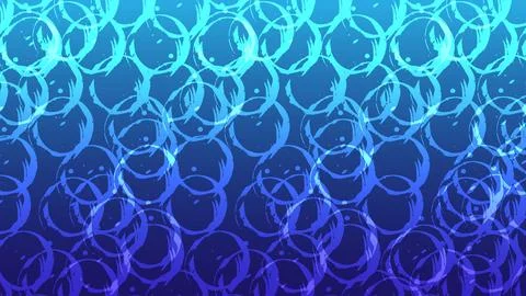 A blue background with a pattern of circles Stock Illustration