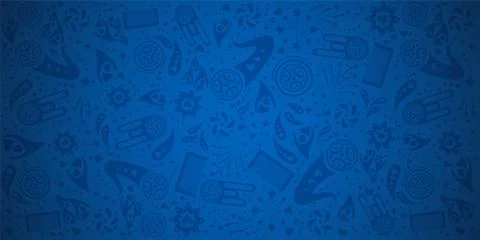 Blue background pattern template.  vector illustration Stock Illustration